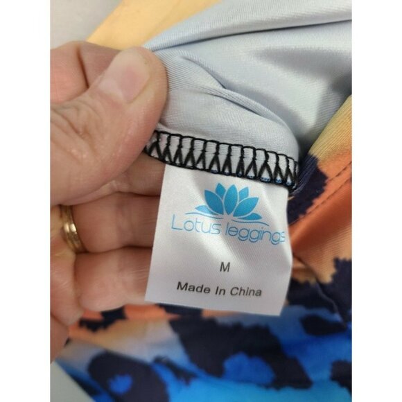 𝅺Lotus Leggings Leopard Print Multicolor Exercise M - Picture 6 of 7